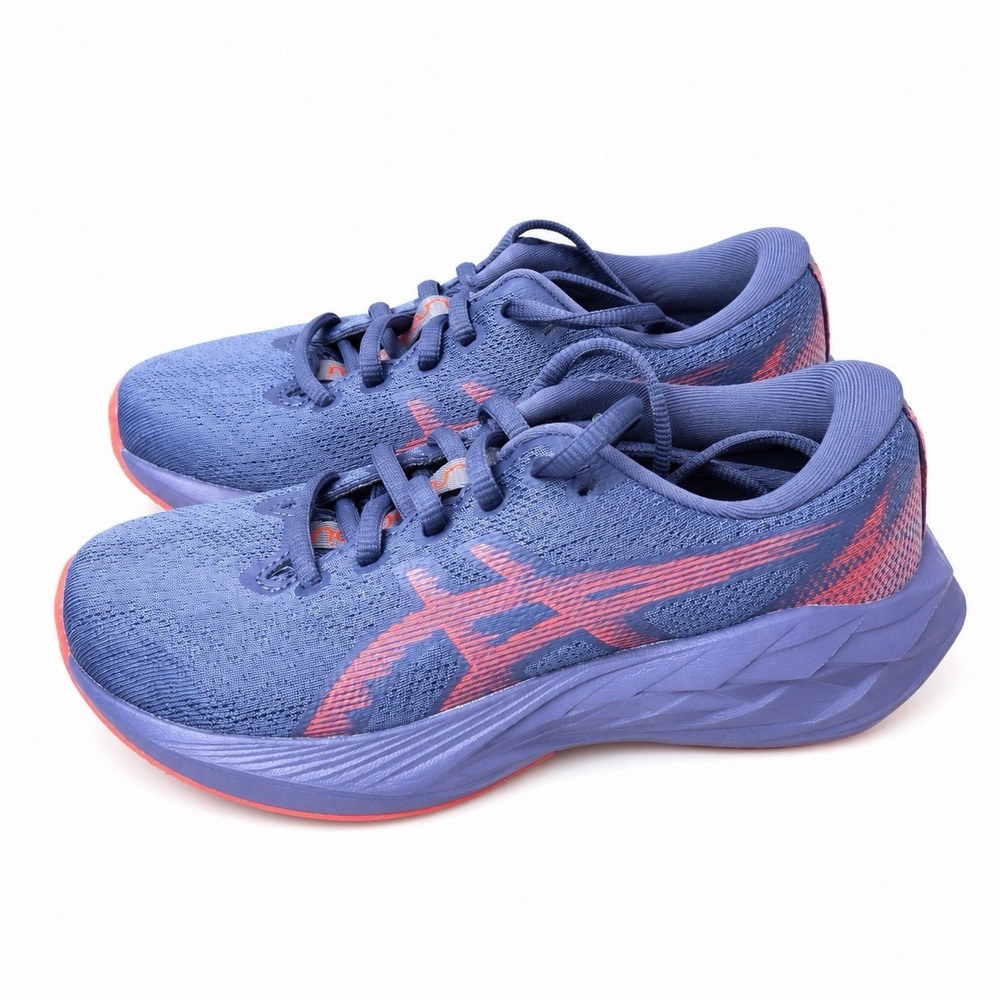 ASICS Novablast 5 GS Greyish Purple Coral Reef 1014A367-500 Kid's Size 2 NWT